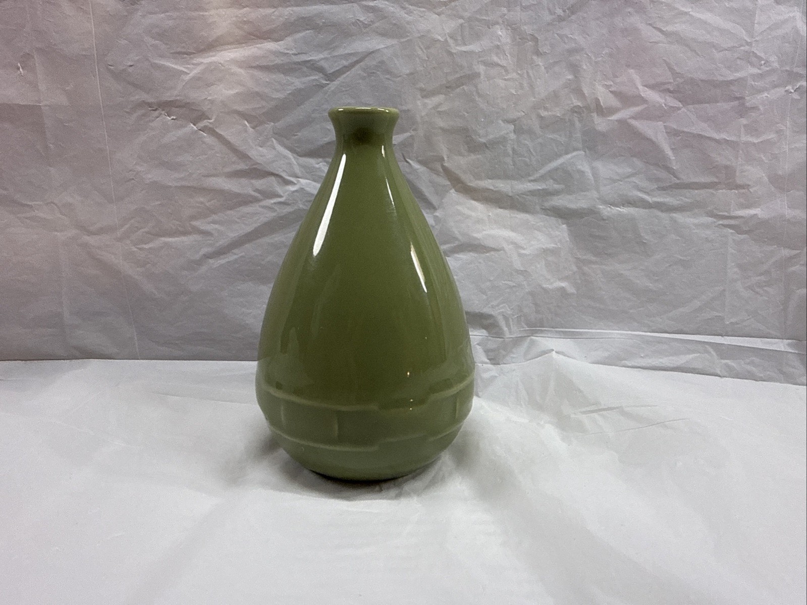 Longaberger Pottery Small Green Bud Base 5.5” Mother’s Day Classic Style Longaberger Pottery Small Green Bud Base 5.5” Mother’s Day Classic Style
