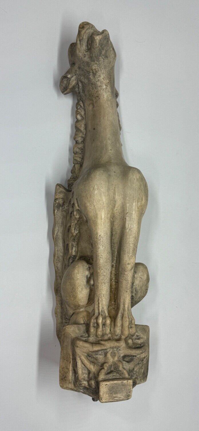 1950s Small Decorative Decor Cast Terracotta Stone Gargoyle 16 inches tall