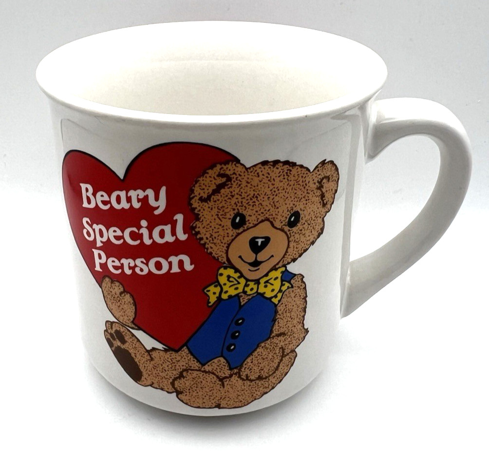 Vintage 1990’s Teddy Bear Mug “Beary Special Person” Coffee Cup