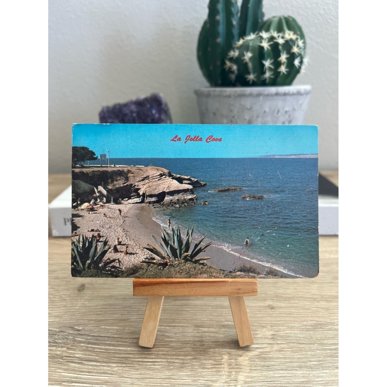 Vintage La Jolla Cove California Postcard 1975 San Diego Beach Coastal View