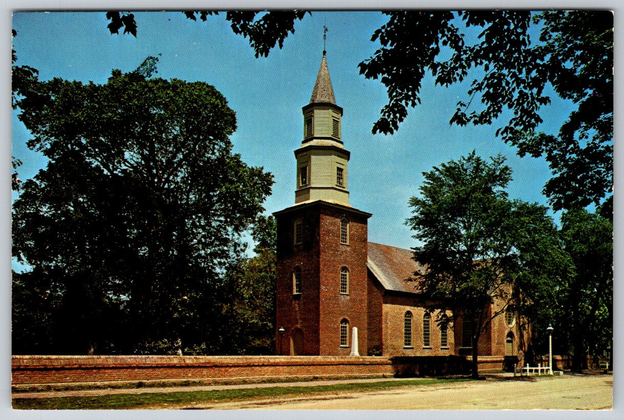 Bruton Parish Church Williamsburg Virginia USA North America Chrome Postcard