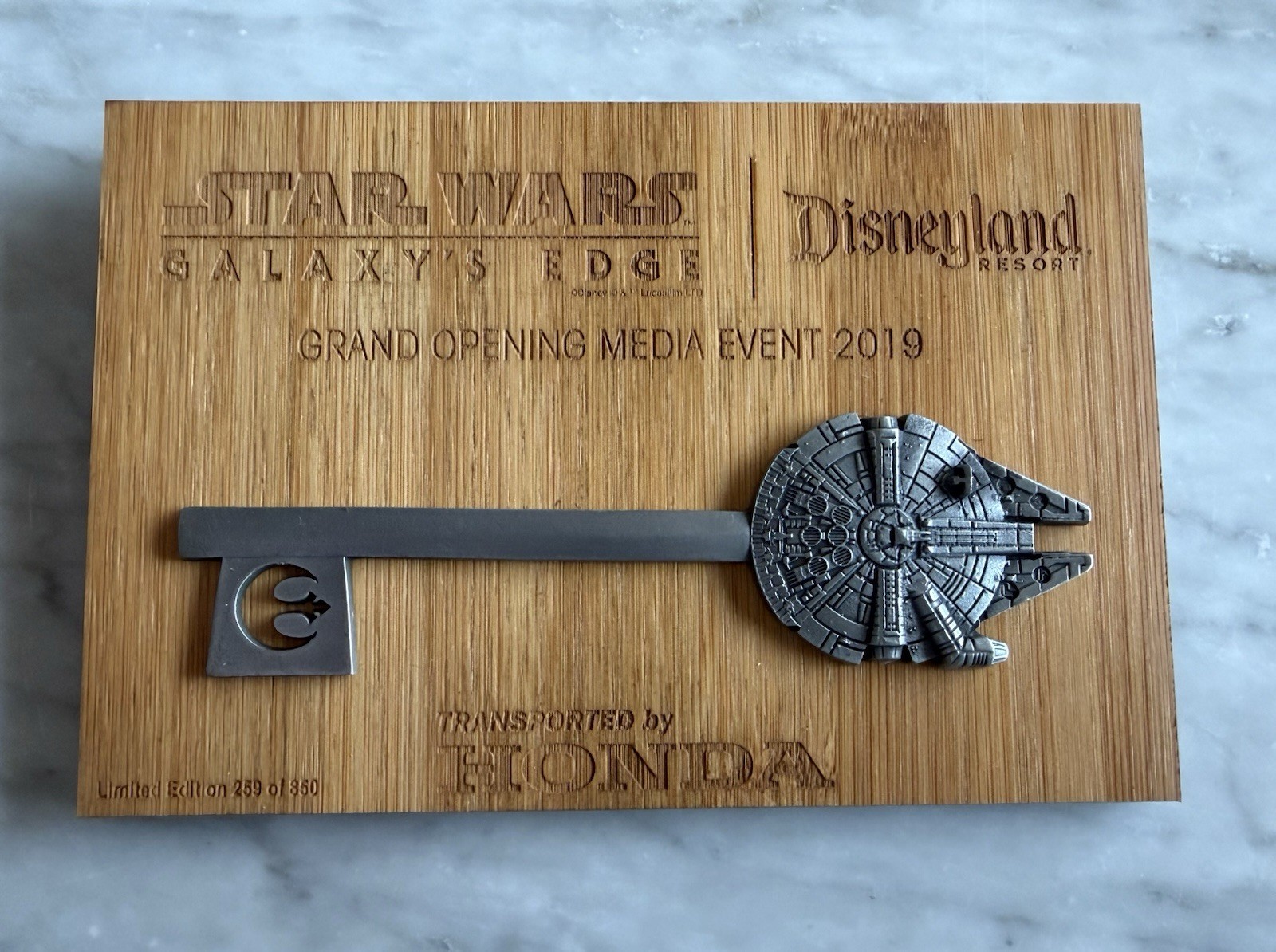 Star Wars Galaxy\'s Edge Disneyland Media Event 2019 KEY - LIMITED EDITION Star Wars Galaxy\'s Edge Disneyland Media Event 2019 KEY - LIMITED EDITION