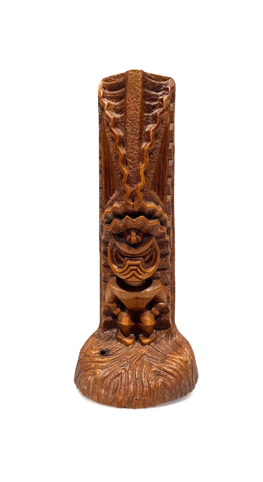 Coco Joe\'s Hawaiian Tiki God Figurine Hapa Wood 8\