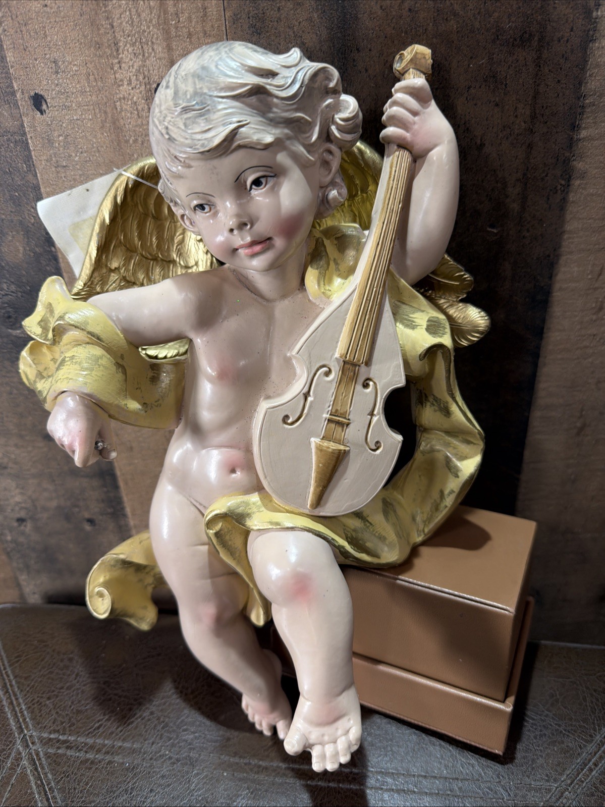 Euromarchi Italy Depose Cherub Angel Wall Hanging 12” Vintage NWT *Read Miss Bow
