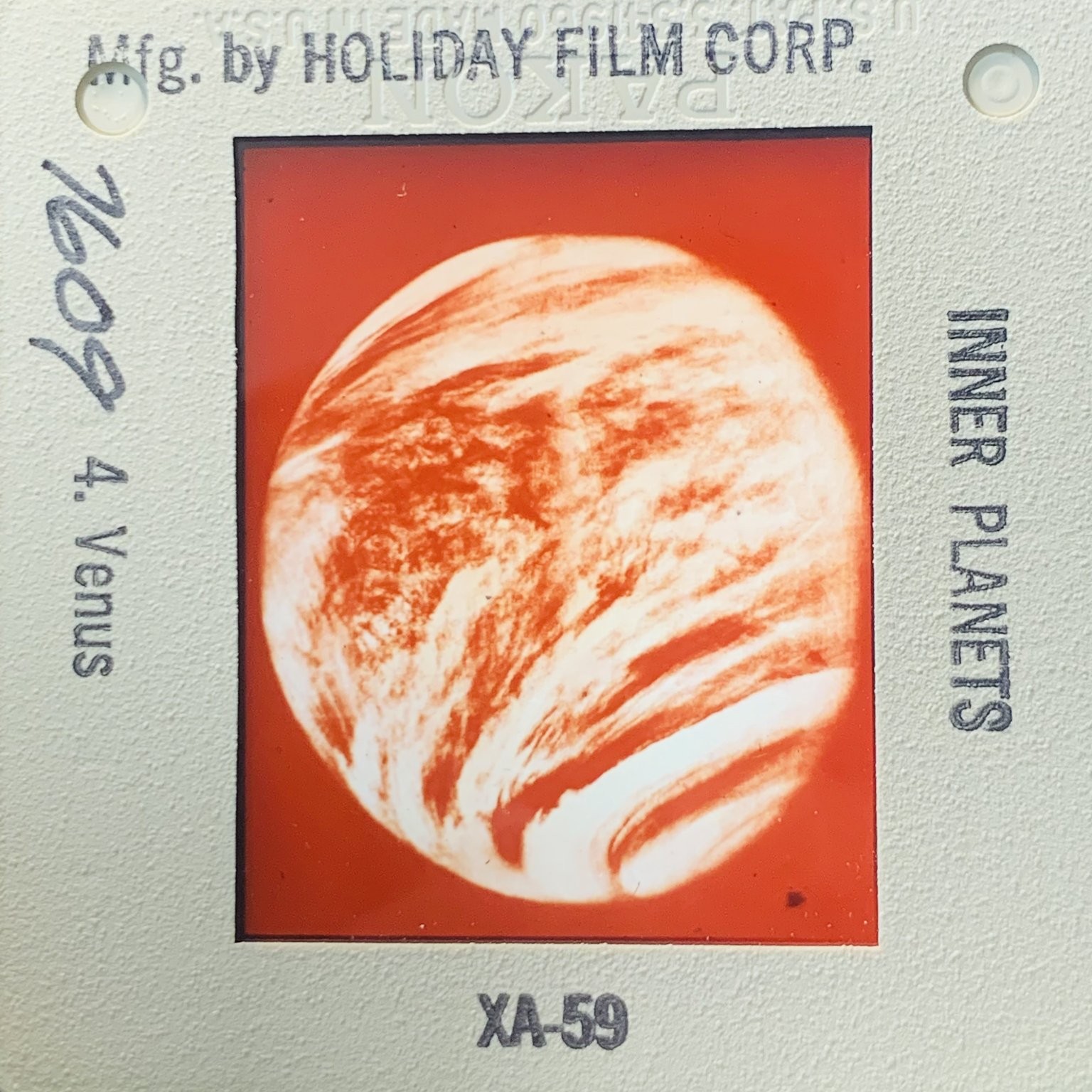 Vintage 35mm Slide Space Planet Venus Inner Planets Astronomy Holiday Film