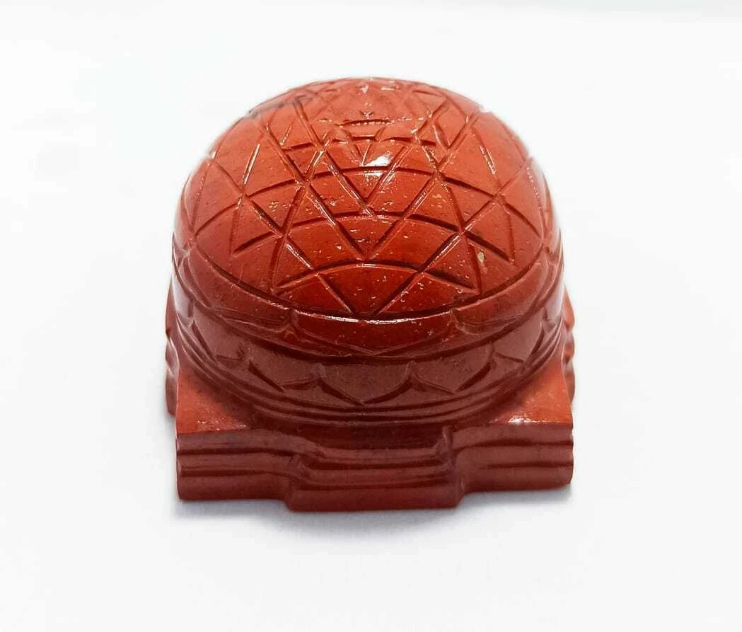 Shree Yantra In Natural Jasper Gemstone Shri Yantra In Dome Shape 400 Grams