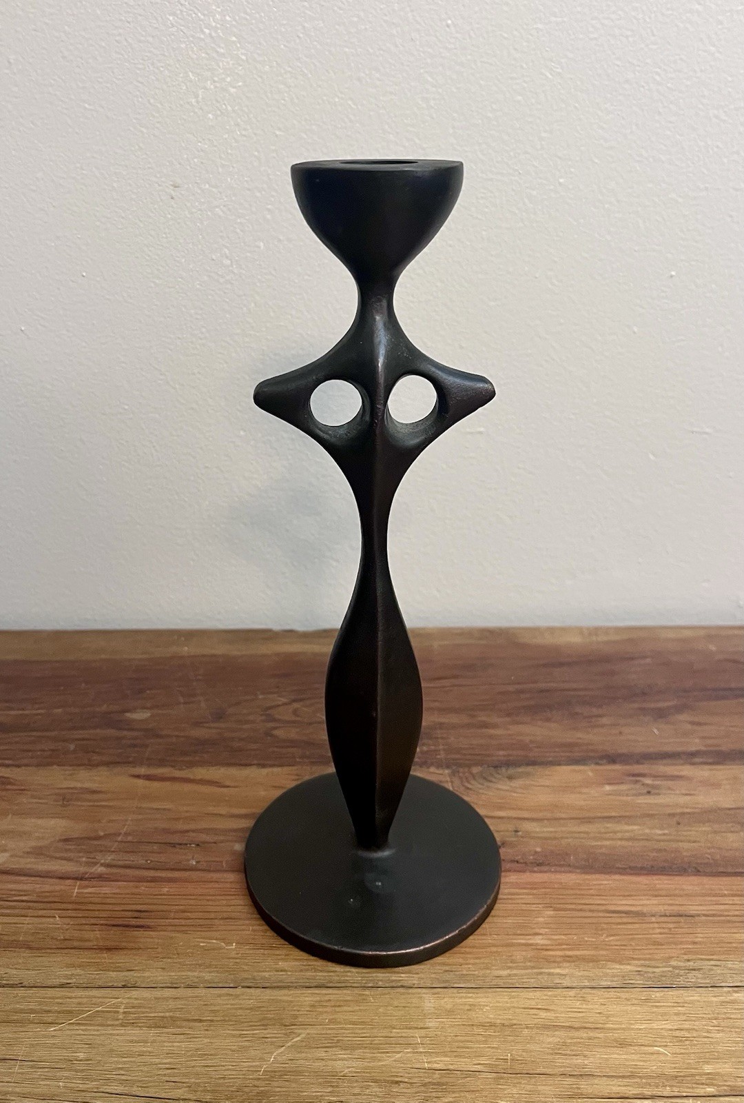 Vintage Chris Collicott Cast Metal Candle Holder GREAT