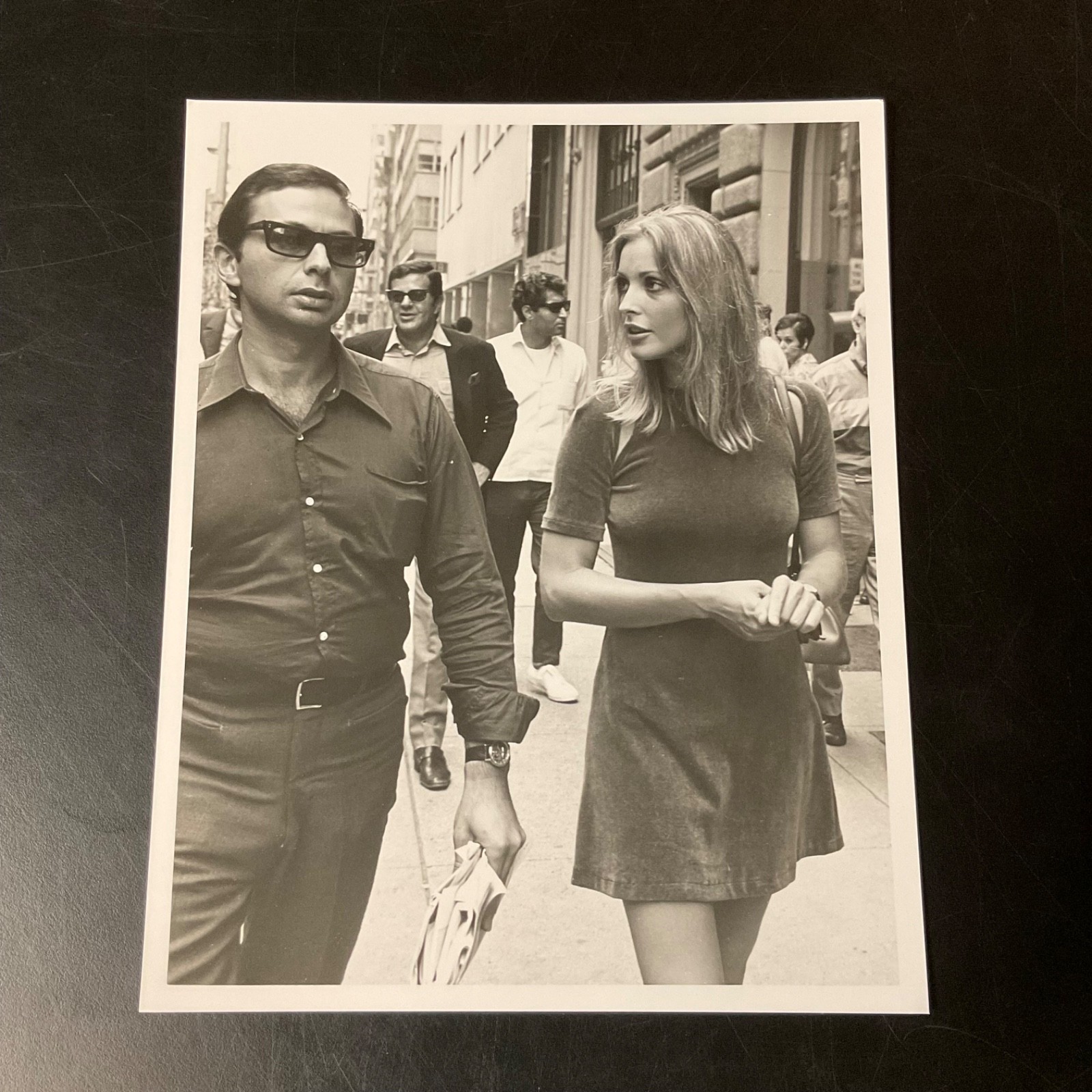 VINTAGE 1960s SHARON TATE ROMAN POLANSKI IN NYC ORIGINAL PHOTO 8x10