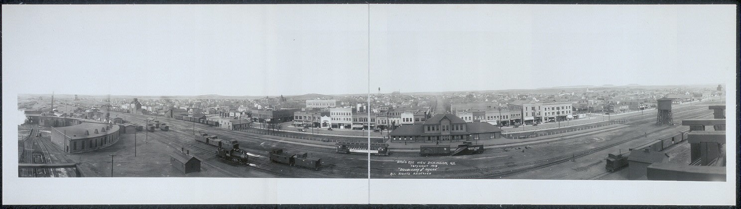 Photo:Bird's eye view, Dickinson, N.D.