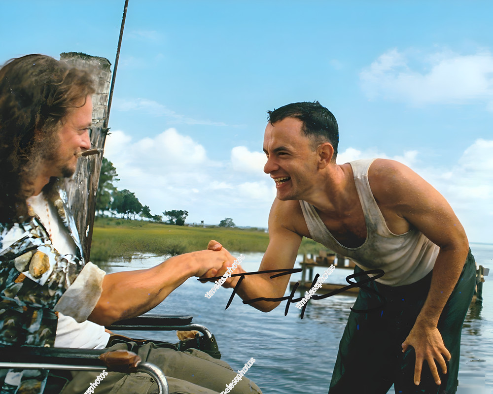 TOM HANKS SIGNED REPRINT FORREST GUMP ACTOR AUTOGRAPHED 8\
