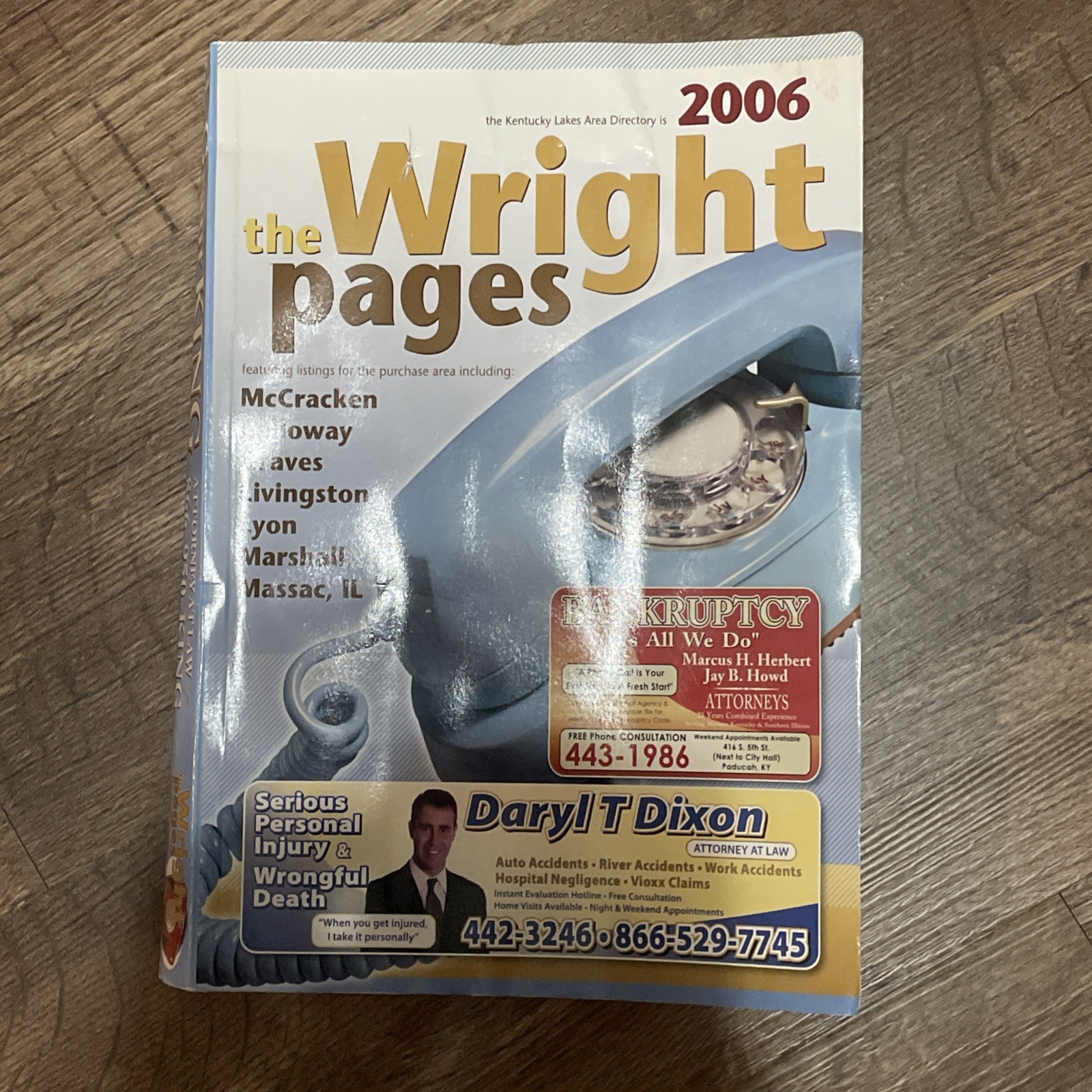 Wright Pages PHONE BOOK WHITE & YELLOW PAGES Kentucky Lake Area 2006