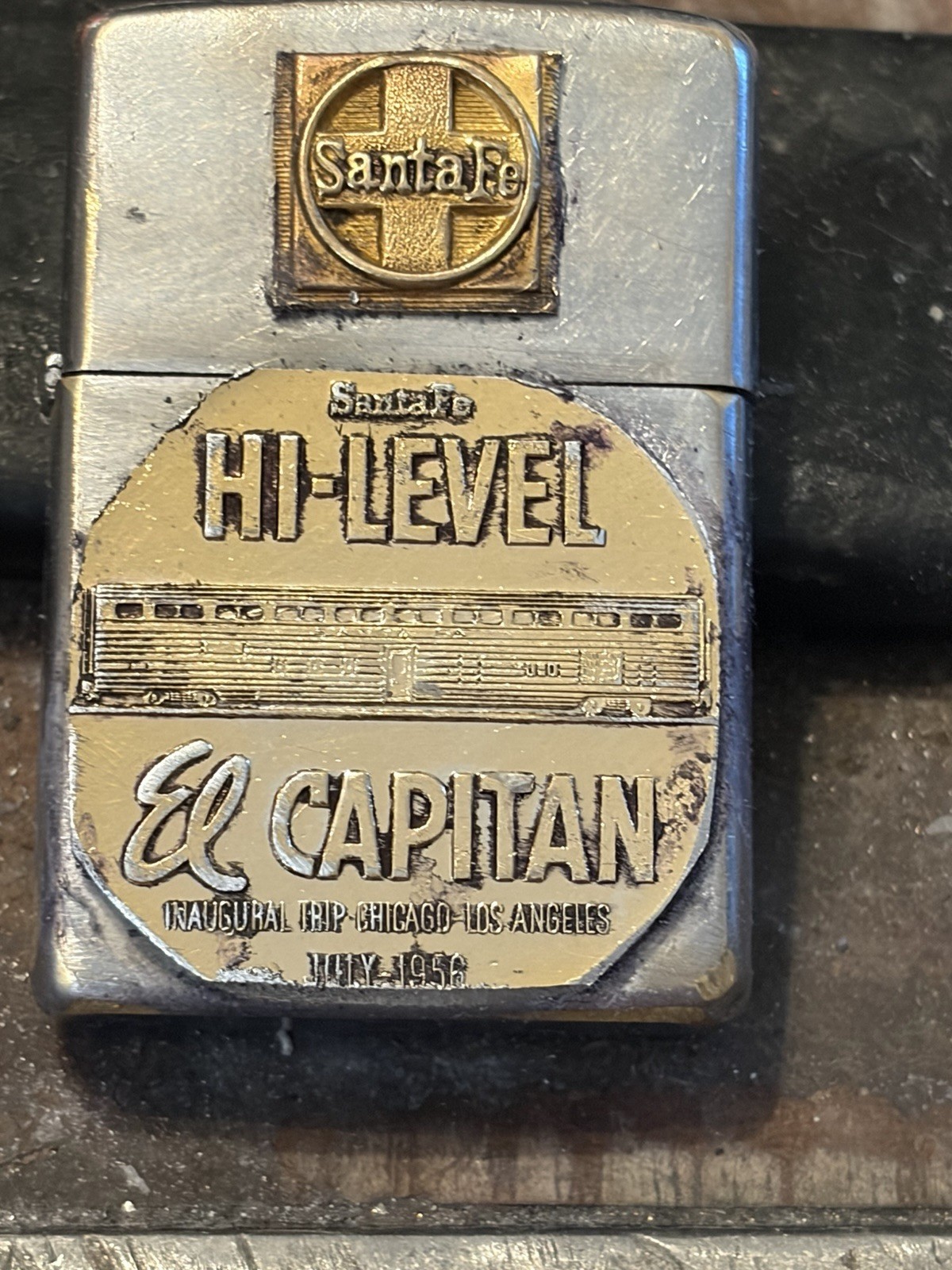 Zippo Lighter El Capitan Santa Fe Railroad Zippo Lighter El Capitan Santa Fe Railroad
