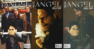 ANGEL SMILE TIME #1 2 3 (of 3) photo variant 1st print set IDW COMICS 2008 BTVS