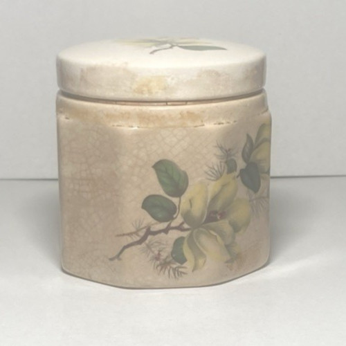 Vintage Sandland Ware Frank Cooper Oxford Marmalade Jar Yellow Flowers