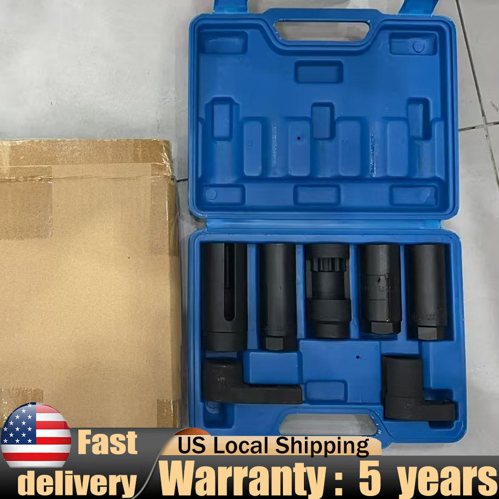 7PC Oxygen Lambda Sensor Socket Removal Set Tool Kit Engine 22MM/27MM/29MM 15-20