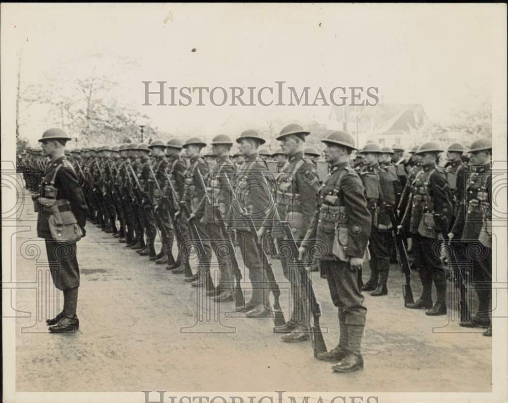 1939 Press Photo Royal Guard of Honor at opening of 19th Legislature, Canada