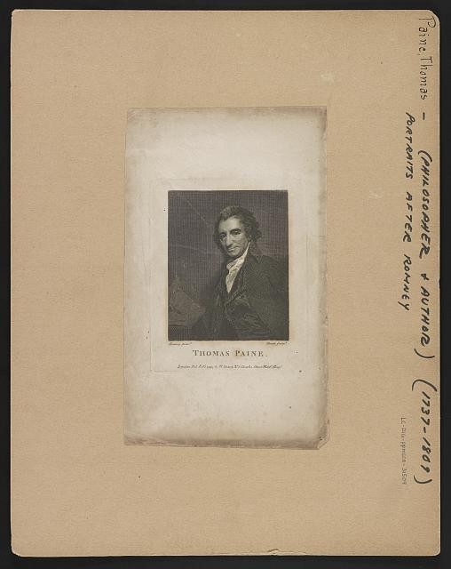 Photo:Thomas Paine 1794 Portrait Engraving Print