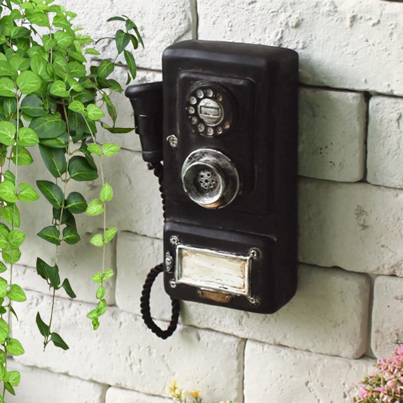 Antique Rotary Dial Telephone Vintage Telephone Old Fashioned Wall Art Sculpture Antique Rotary Dial Telephone Vintage Telephone Old Fashioned Wall Art Sculpture