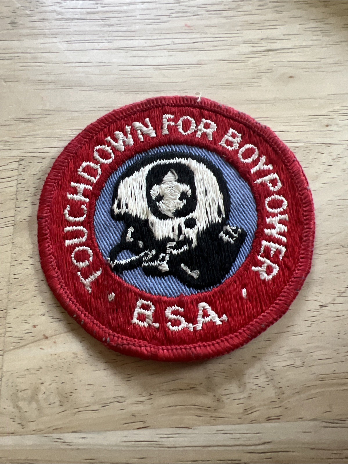 VTG BOY SCOUT PATCH TOUCHDOWN FOR BOYPOWER BSA