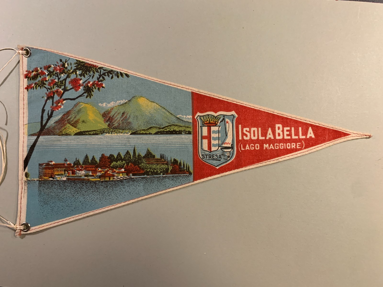 ISOLA BELLA Stresa Lago Maggiore Italy Italia Italy Italian pennant