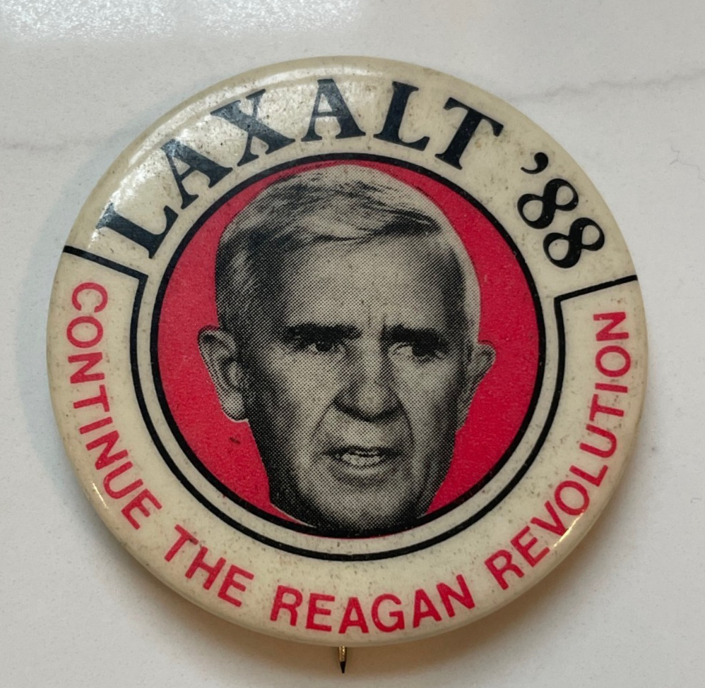 Paul Laxalt ’88 President Pinback Button Reagan Revolution 1.75” Scarce Vintage