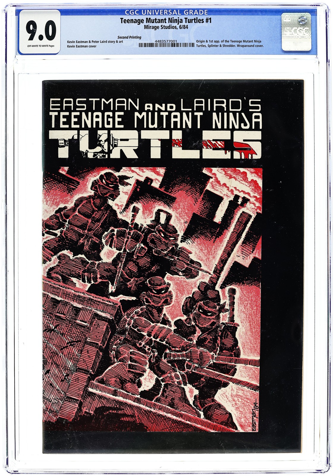 Teenage Mutant Ninja Turtles #1 2nd Printing CGC 9.0 1984 4483577001