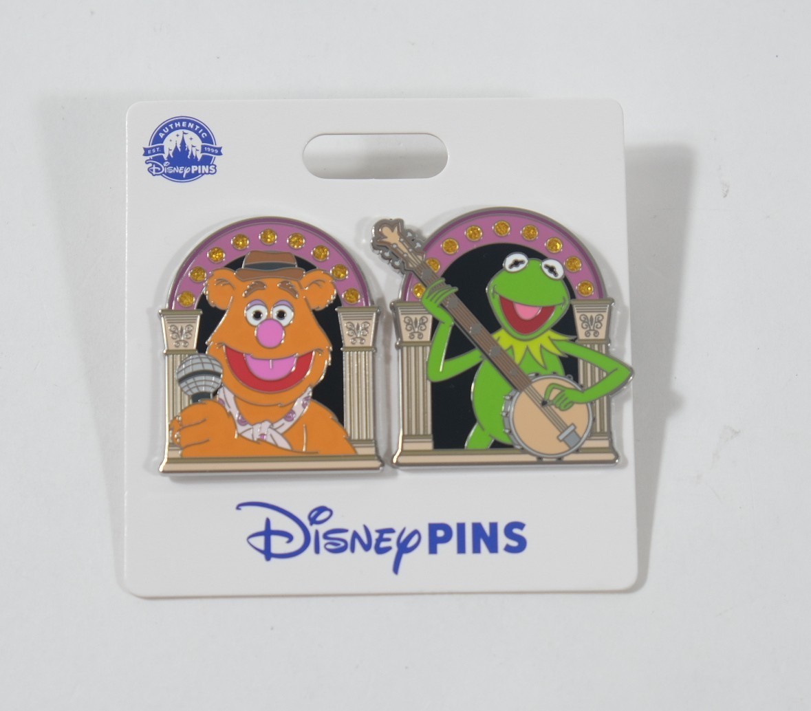 2023 Disney Parks The Muppets Kermit & Fozzie Bear 2 Pin Set NEW