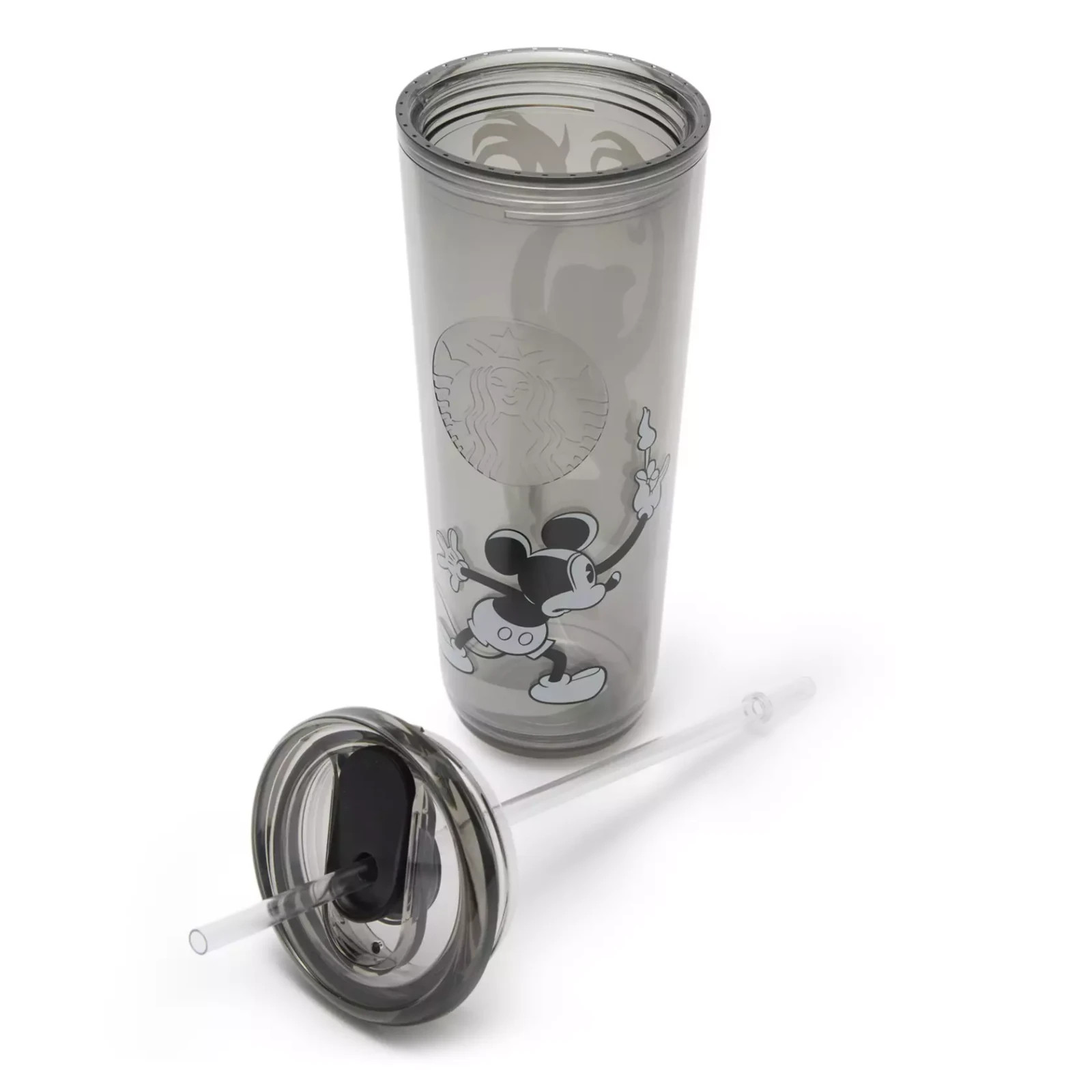 2026 Mickey Mouse Translucent 24 oz. Starbucks Tumbler & Straw Haunted House NIB