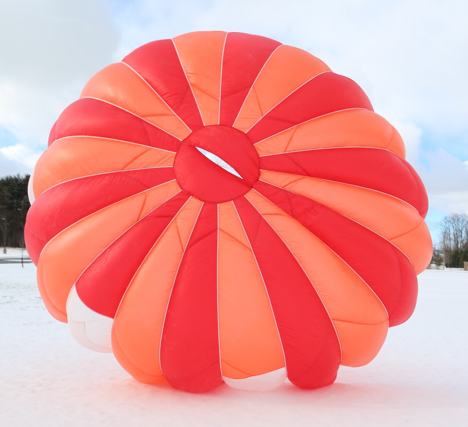Pioneer K-XXII (K22) 22ft steerable round vintage reserve parachute canopy mint