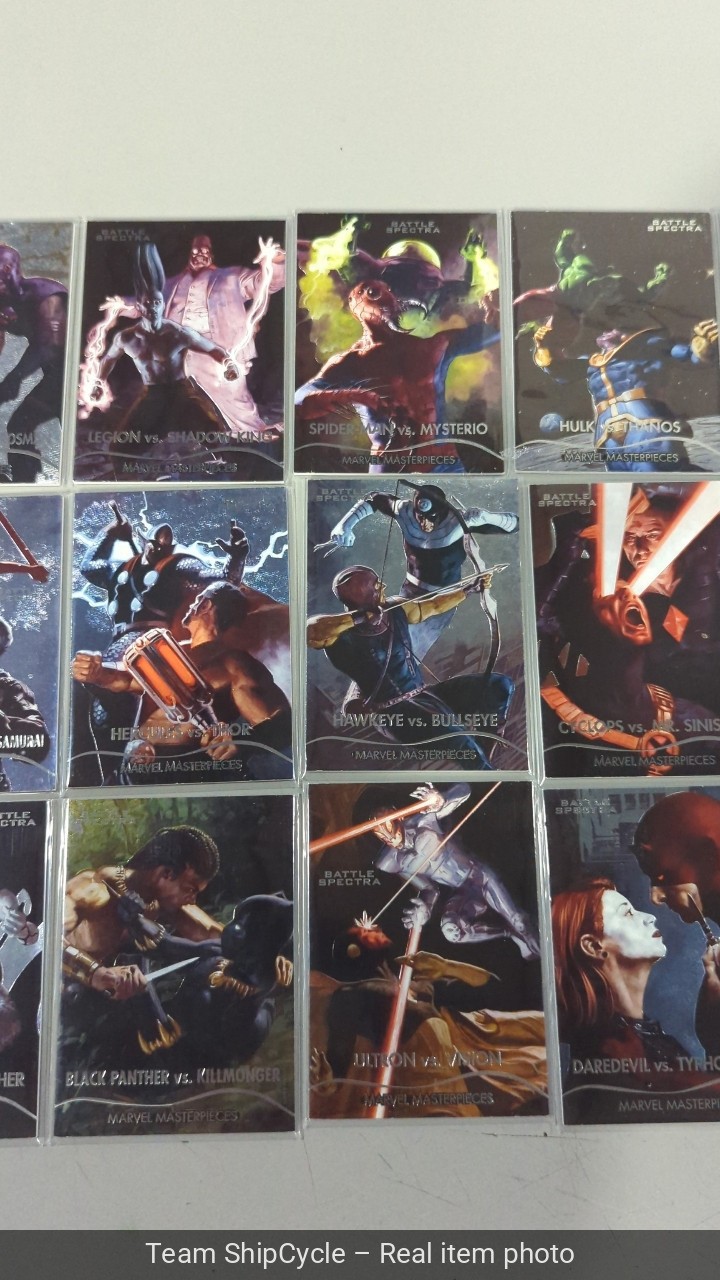 2020 Upper Deck Marvel Masterpieces Battle Spectra Full Set BS1BS15 G2U