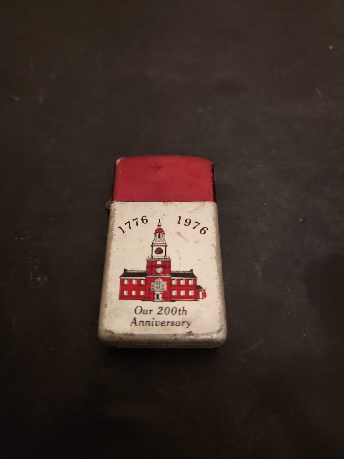 Vintage 1776–1976 200th Anniversary Storm King Aluminum Lighter  For Restoration