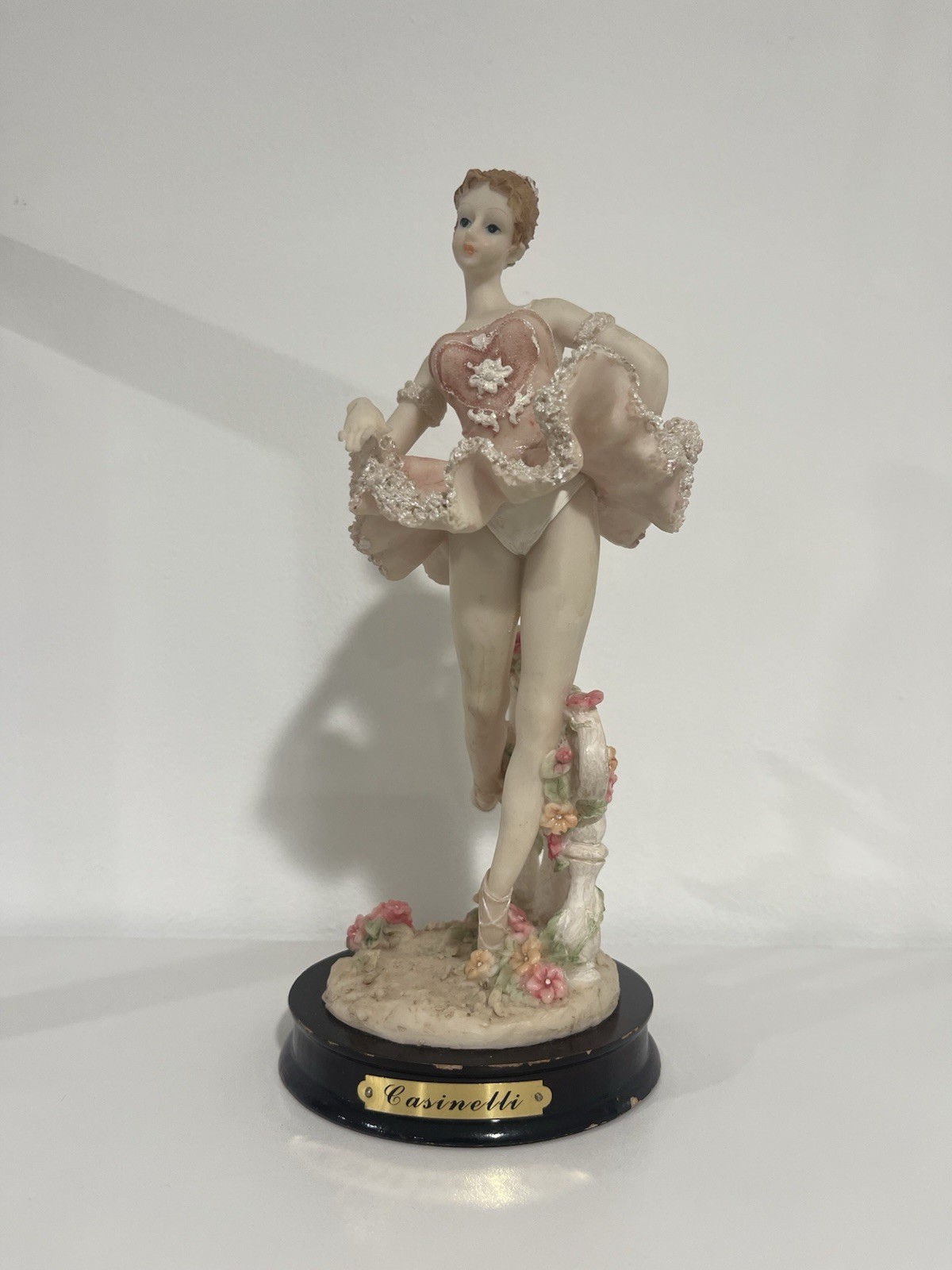 Vintage Ballerina Figurine by Casinelli – Elegant Porcelain Collectible 10”