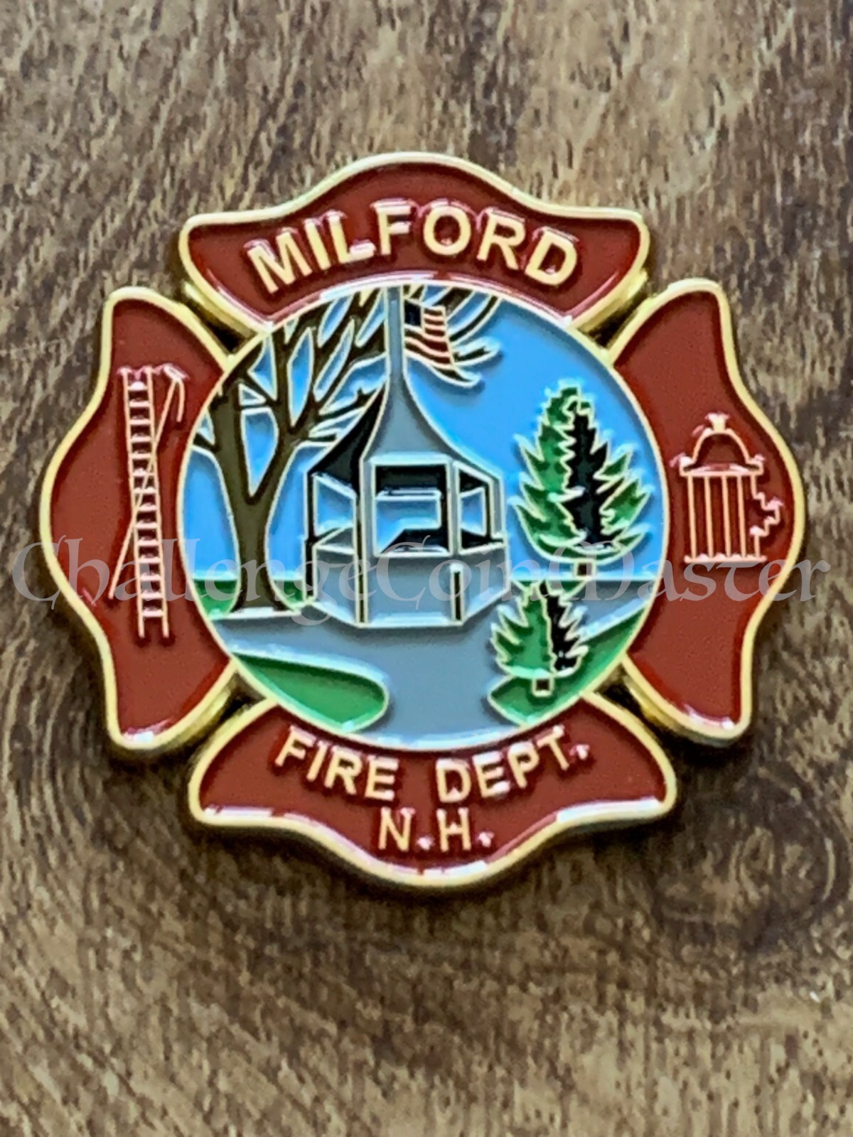 E58 Milford Fire Department New Hampshire State Challenge Coin
