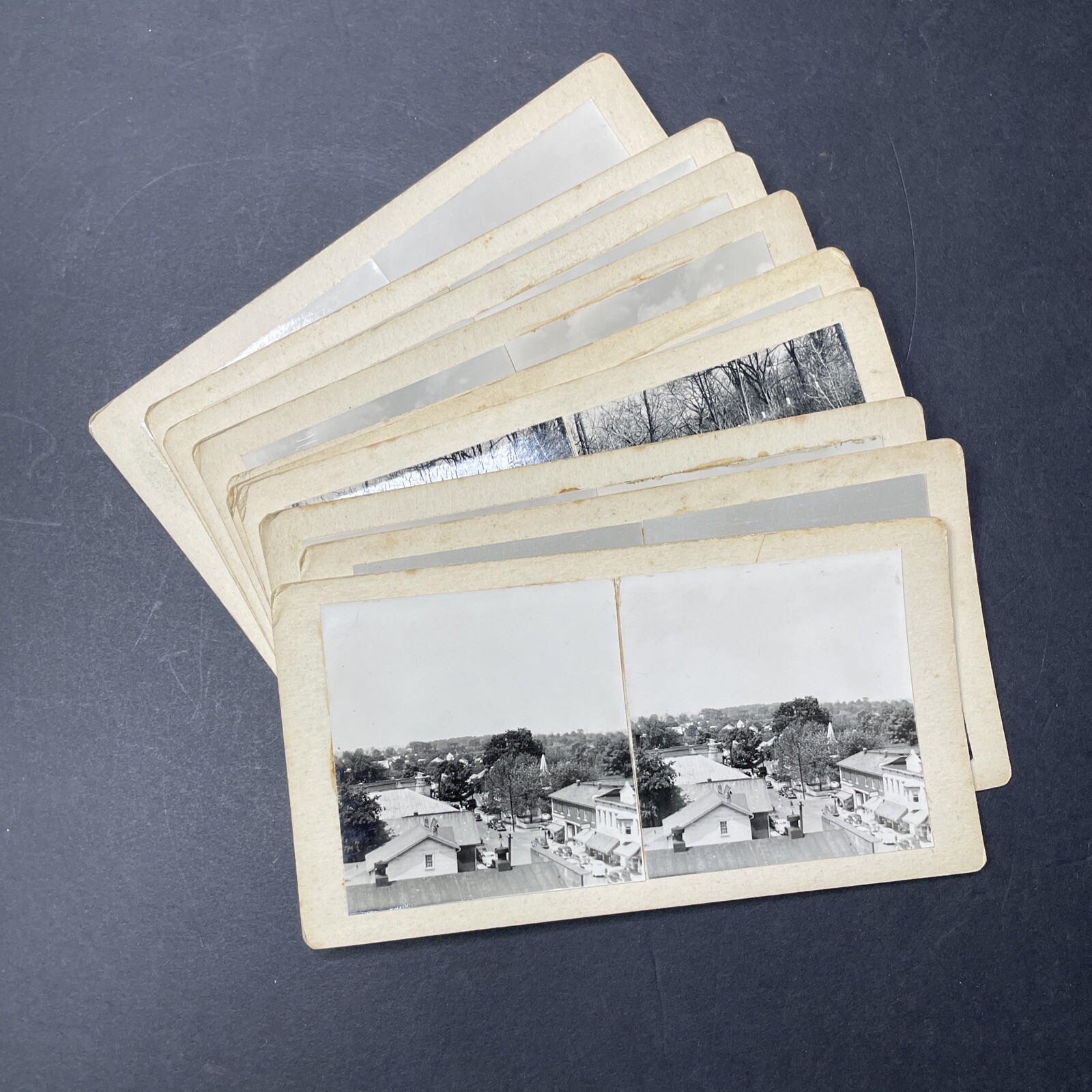 Michigan Mining & Town Stereoview Lot of 10 Unbranded Industrial Views
