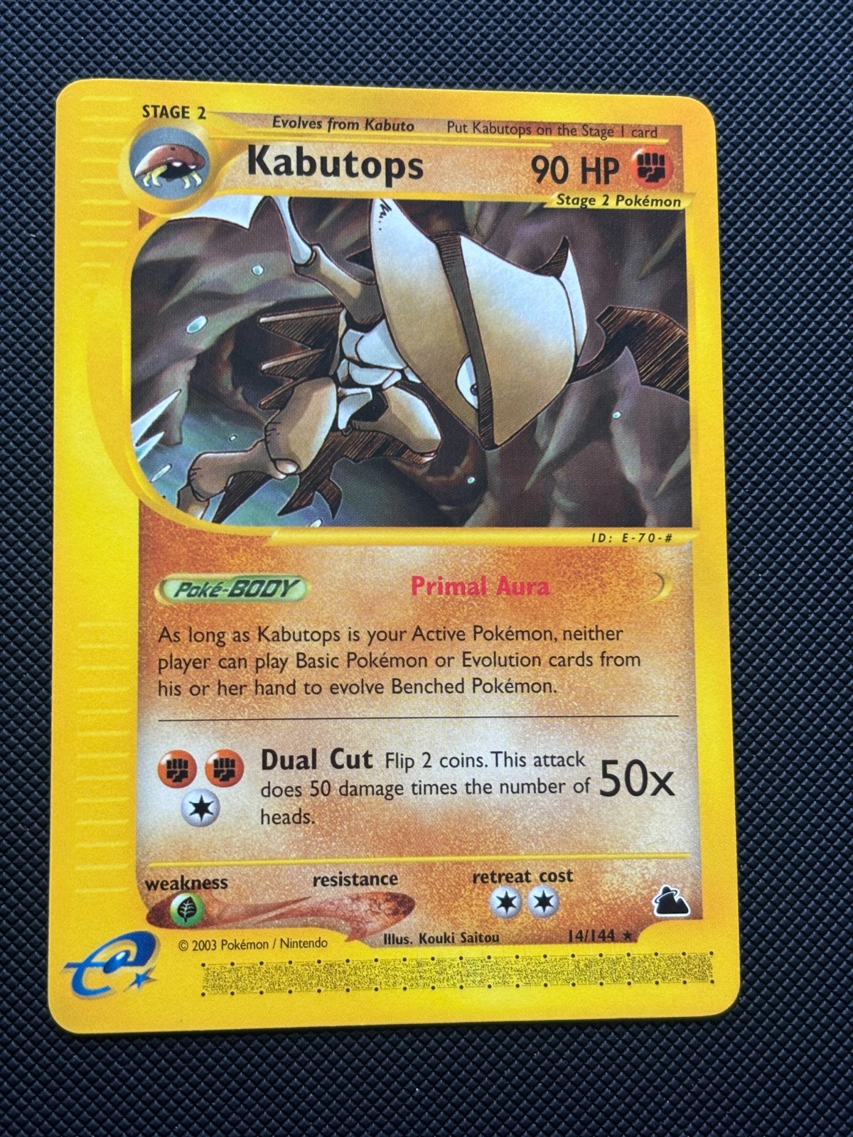 Pokemon Card - Skyridge Kabutops 14/144 Rare Near Mint