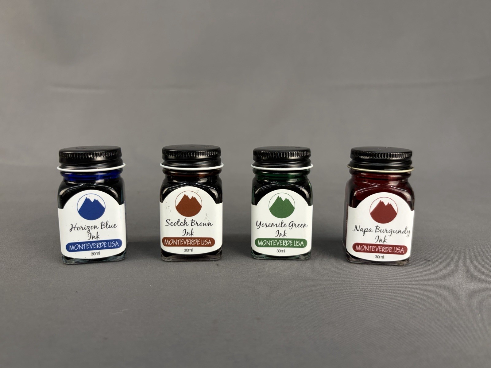 Lot of 4 Monteverde Fountain Pen Ink 30mL Bottles- Full *READ*