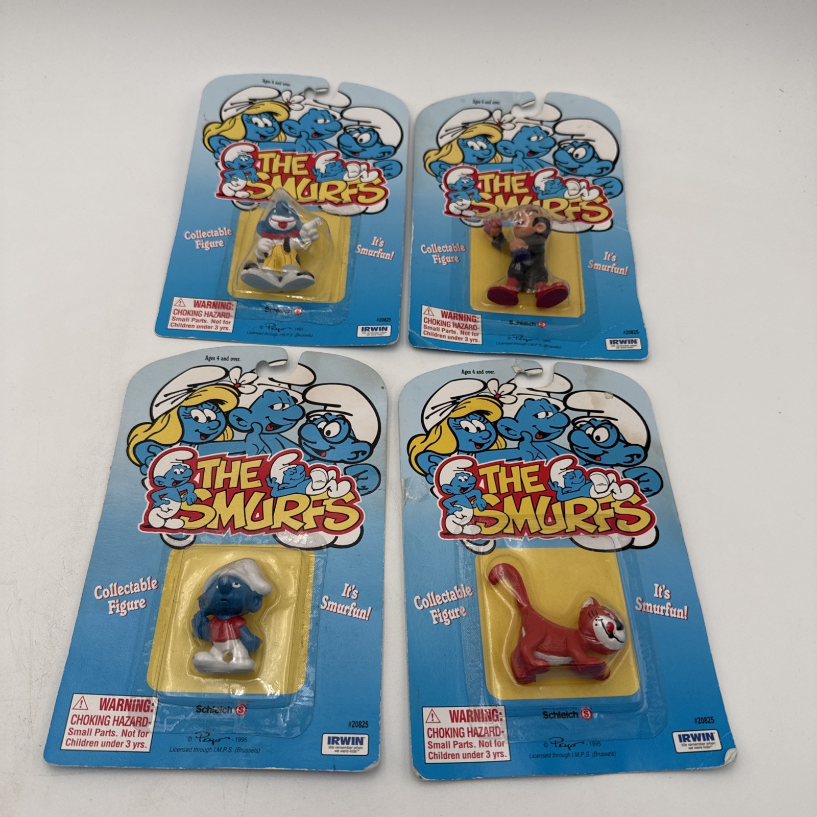 1995 Mini Peyo Schleich The Smurfs Lot Sealed Sleepy, Azrael, Gargamel, Jokey 1995 Mini Peyo Schleich The Smurfs Lot Sealed Sleepy, Azrael, Gargamel, Jokey