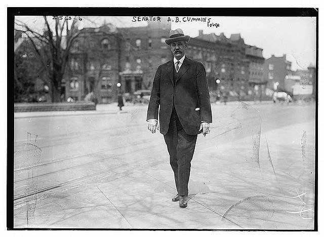 Photo:Albert Baird Cummins Iowa Senator 1910s Portrait Street Photo