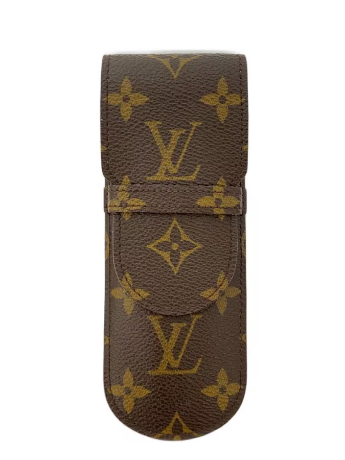 Louis Vuitton Etui Stylo Pen Case Monogram Canvas M62990 Authentic Japan