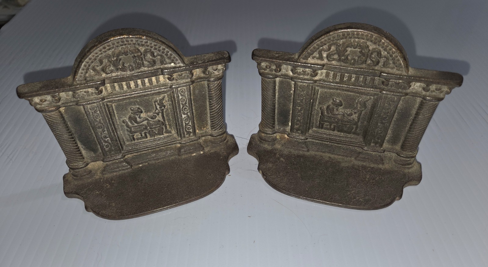 Antique NEOCLASSICAL BOOKENDS \