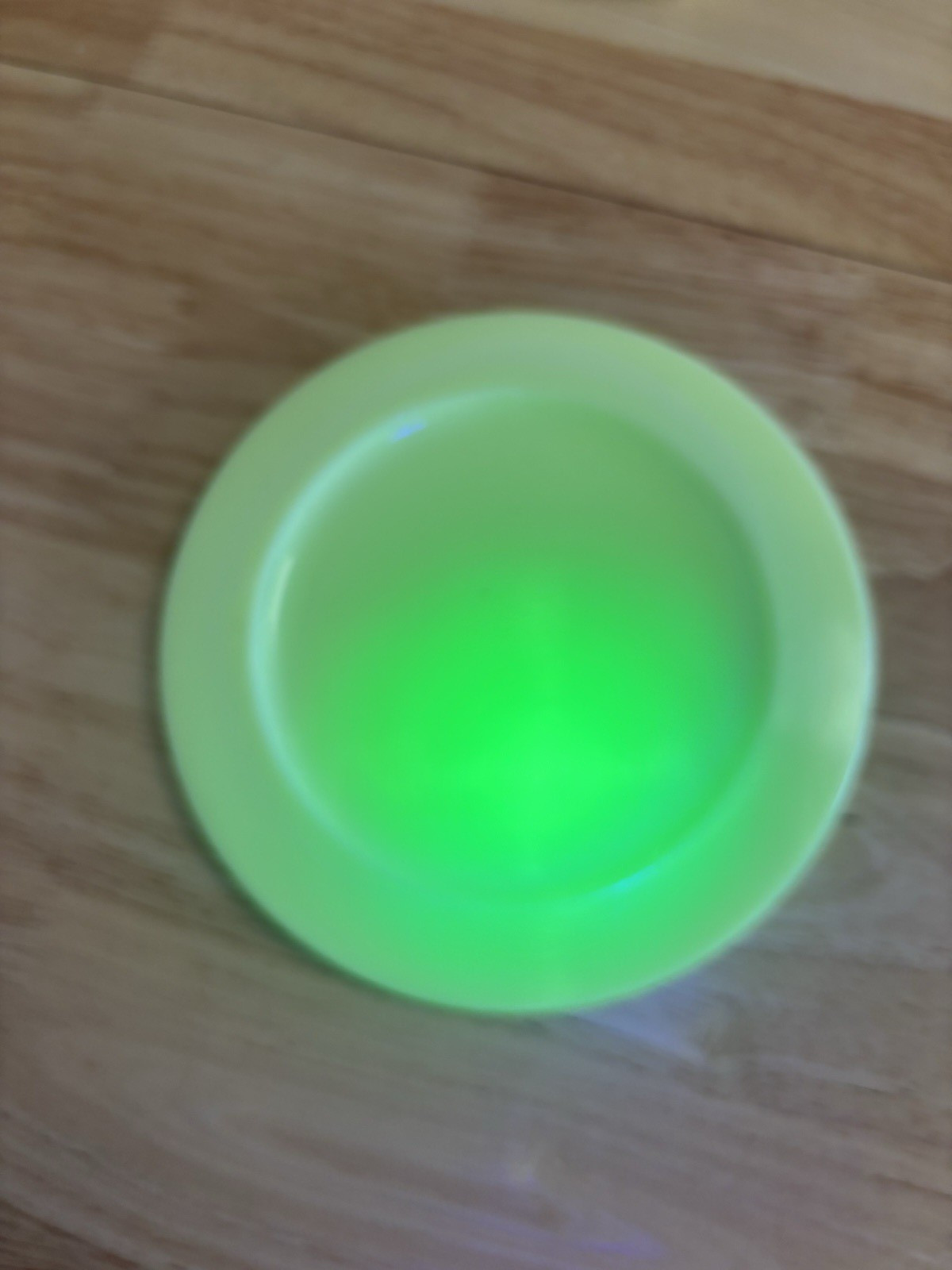 McKee Custard Glass Canister Lid  Custard Glows Lid Only