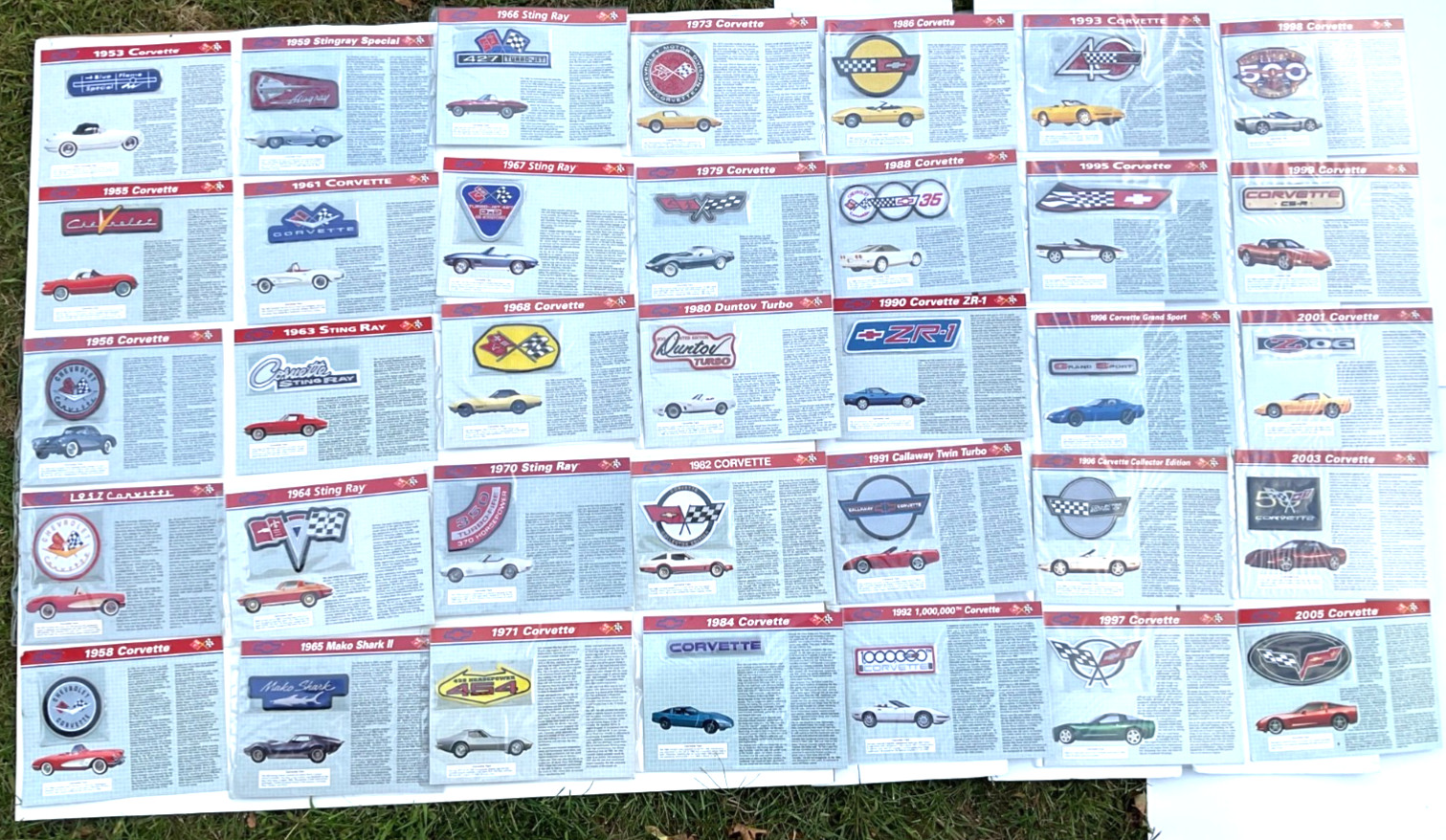 Willabee & Ward The Official Corvette Patch Collection-35 Patches See Descript.