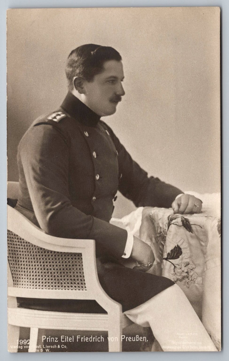 Prinz Eitel Friedrich von Preußen German Royalty RPPC Postcard c1910s Prinz Eitel Friedrich von Preußen German Royalty RPPC Postcard c1910s
