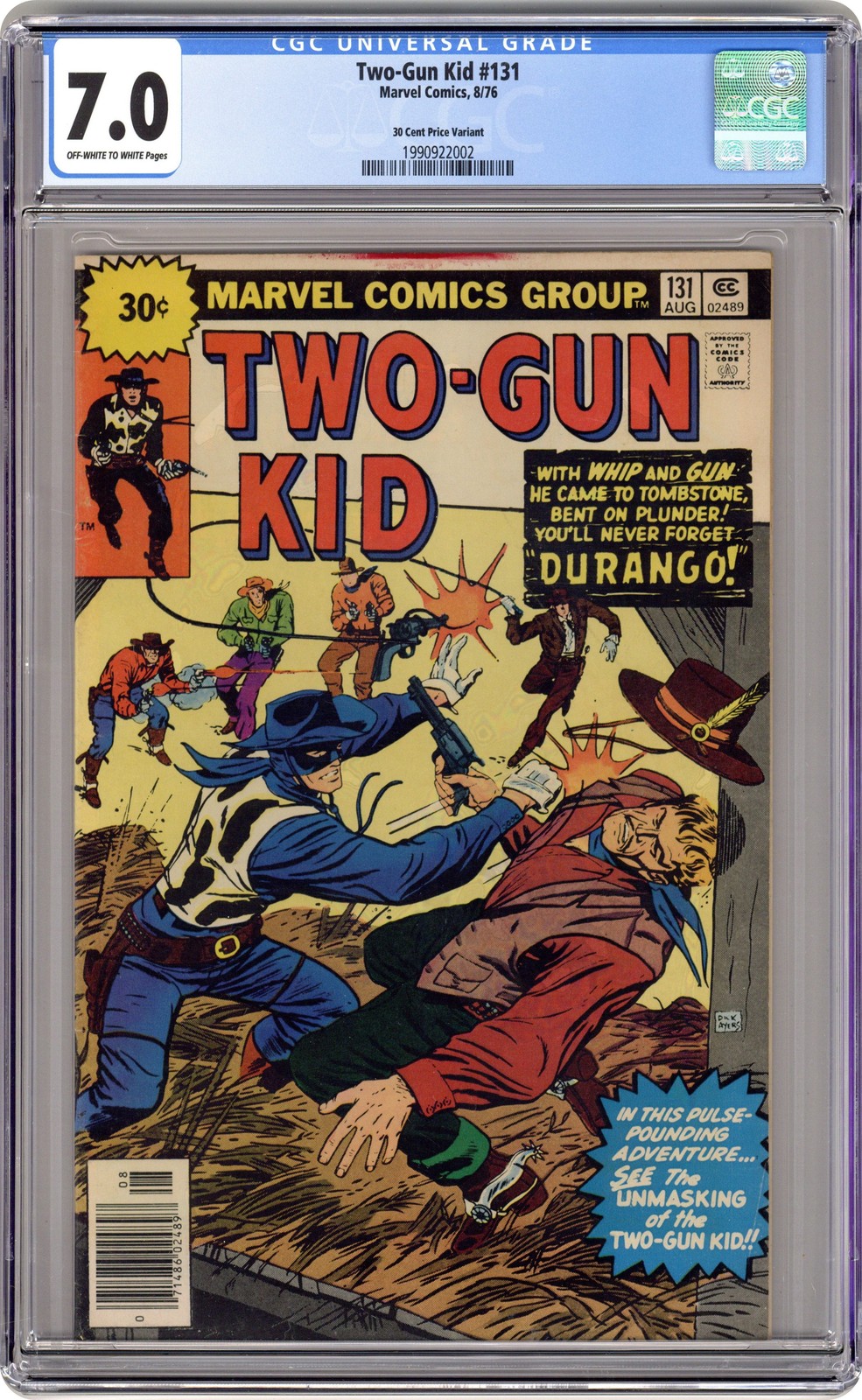Two-Gun Kid 30 Cent Variant #131 CGC 7.0 1976 1990922002