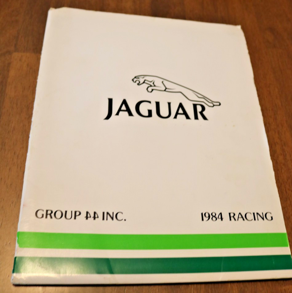 1984 Press Kit Group 44 Jaguar Racing IMSA Tullius Haywood Robinson 8 x 10 pix