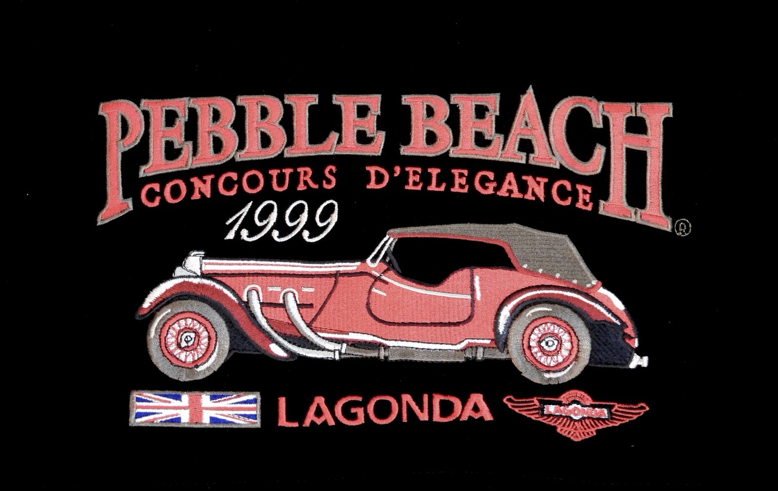 1999 Pebble Beach Concours Jacket 1937 LAGONDA LG45 RAPIDE Men\'s 2XL NEW SUPERB