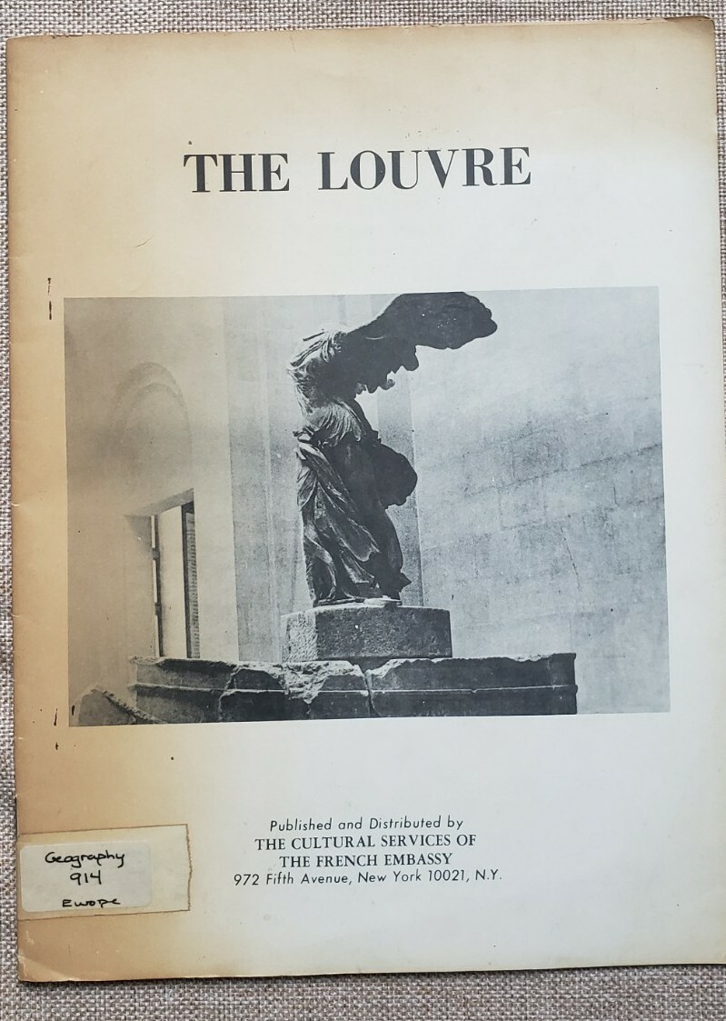 Vintage Winged Victory The Louvre Museum Guide Published The French Embassy NYC 