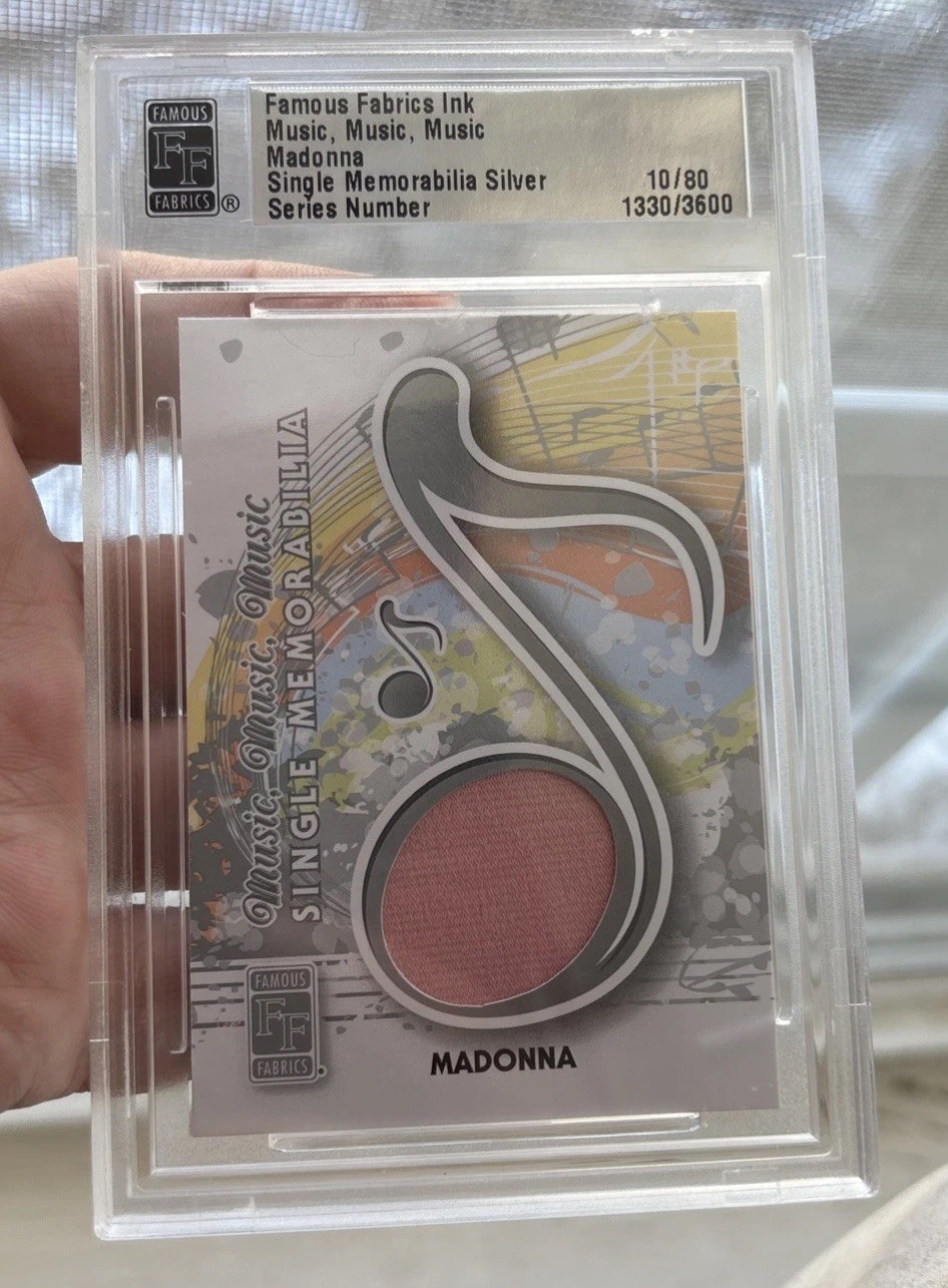 Madonna  Performance Worn Pink Jacket Memorabilia Famous Fabrics Ink /80