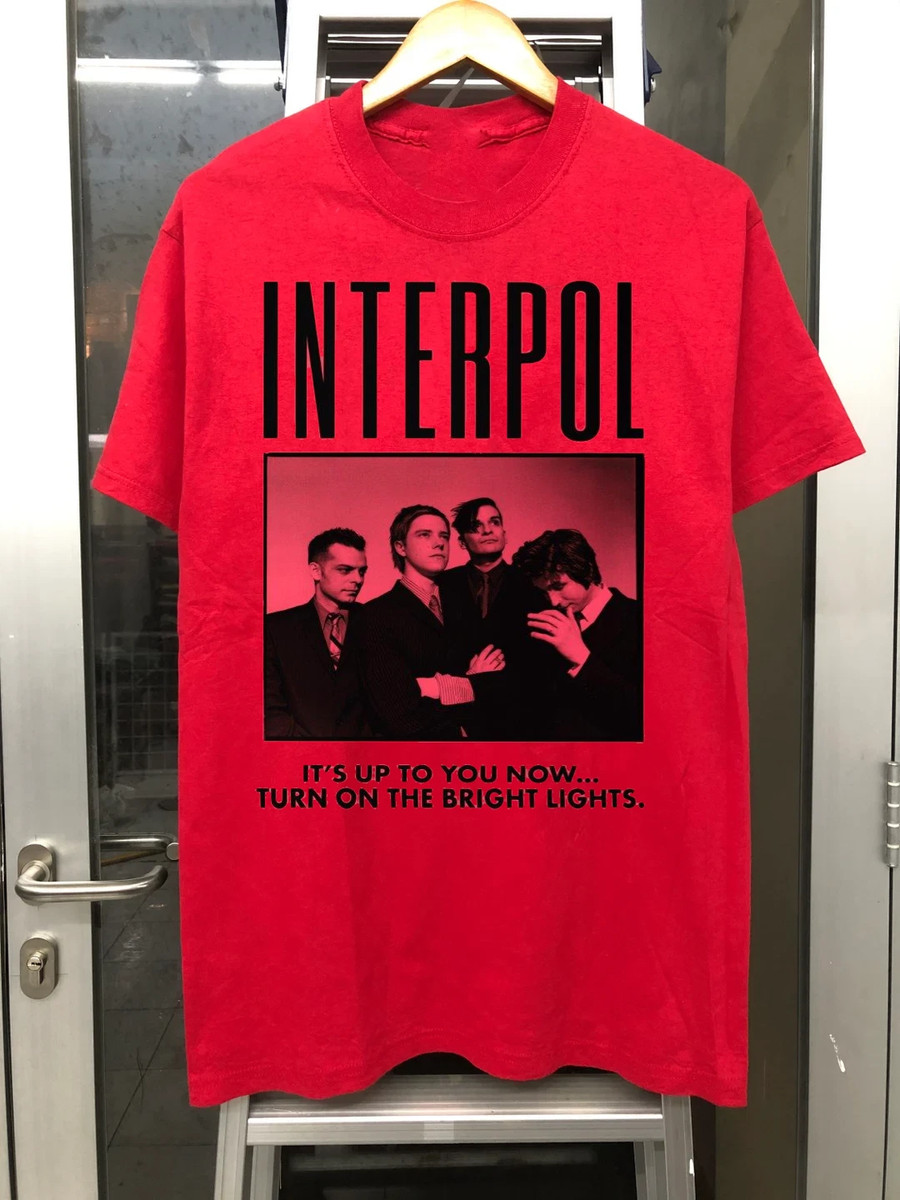 Interpol Band Turn On The Bright Light Red T Shirt Full Size S-5XL