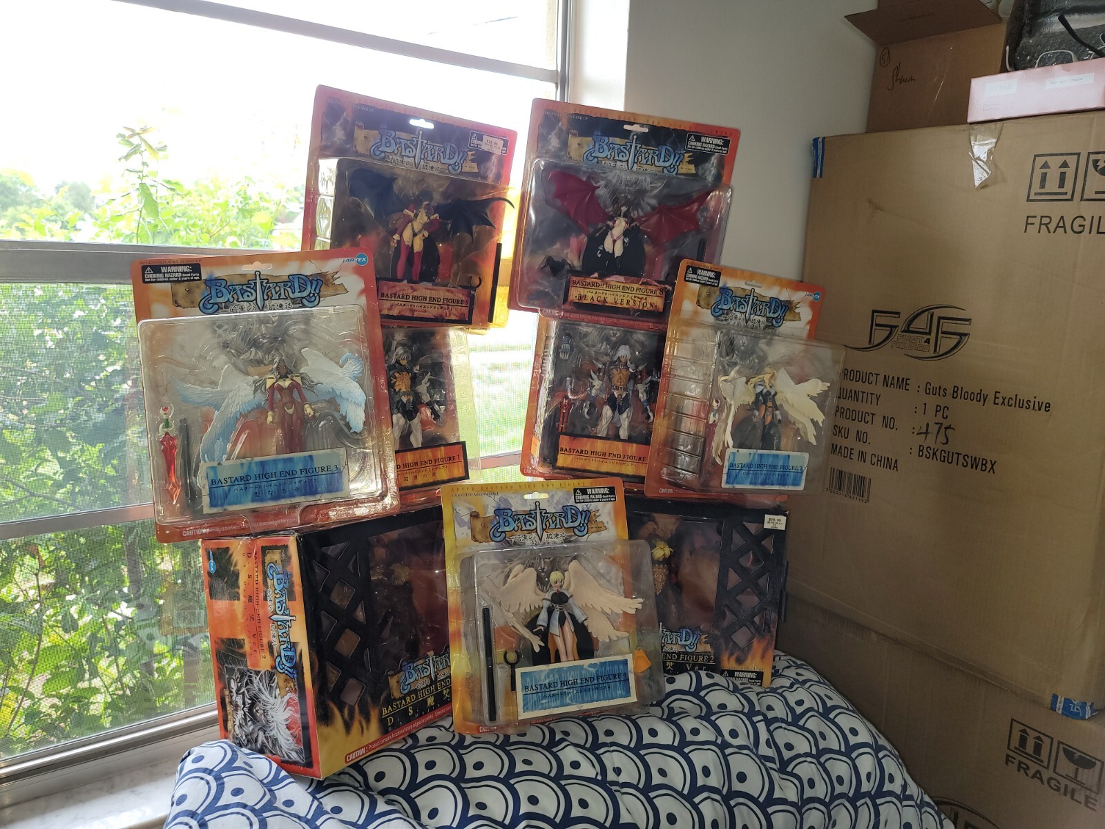 NETFLIX ANIME, BASTARD, KOTOBUKIYA ArtFX HIGH END FIGURES, RARE COMPLETE SET